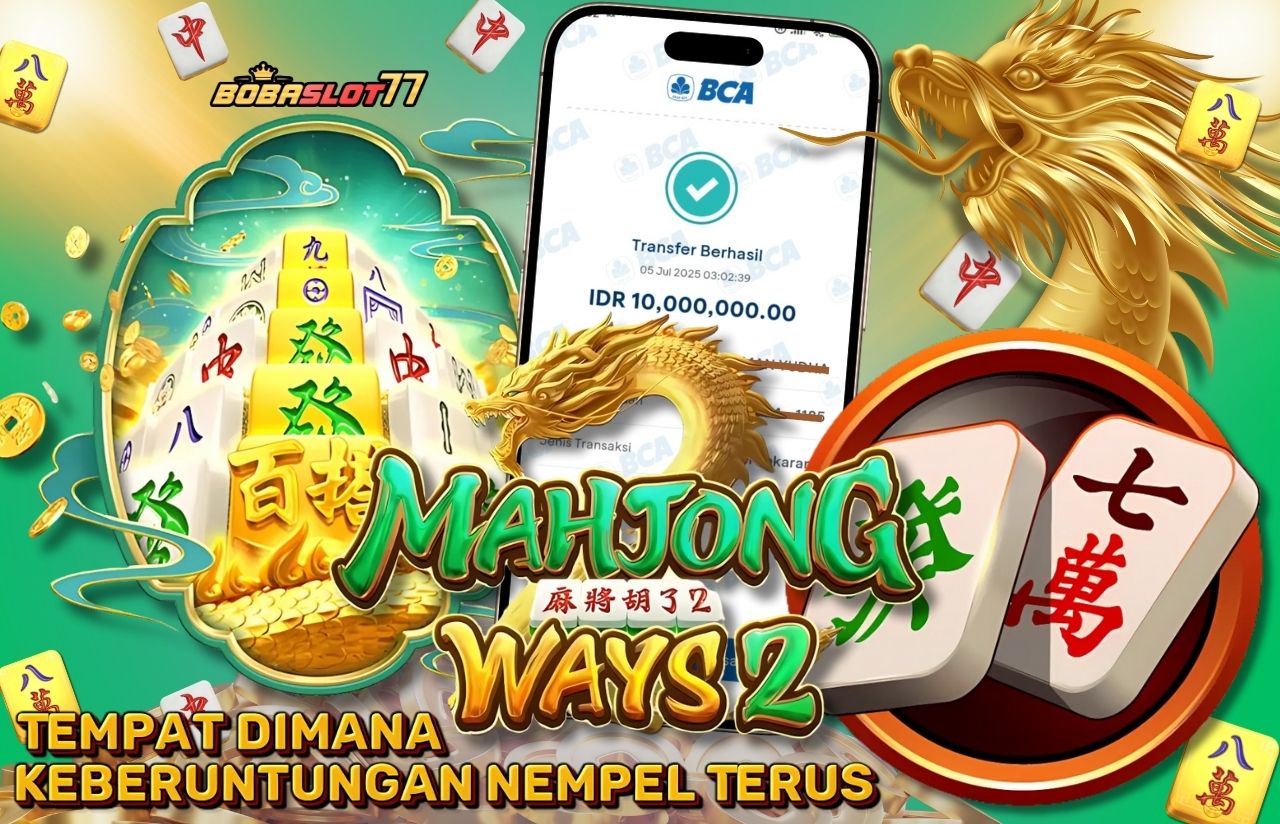Selamat kepada user id : wi*****1 Wede Rp 10.000.000 di Game MAHJONG WAYS2 PG SOFT Cair Gk Sampe 1 Menit! Menang Mudah di Bobaslot77